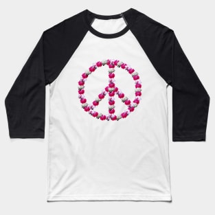 Peace Blooms Baseball T-Shirt